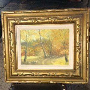 Signed oil painting by HUME